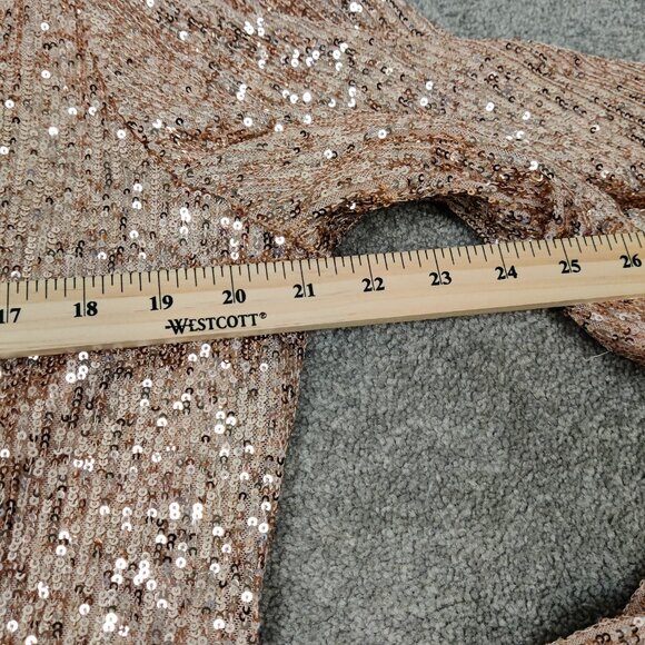 Cleo Women's Sequin Wrap Midi Dress Size XL Swiftie Party Concert Evening Night - Picture 11 of 12